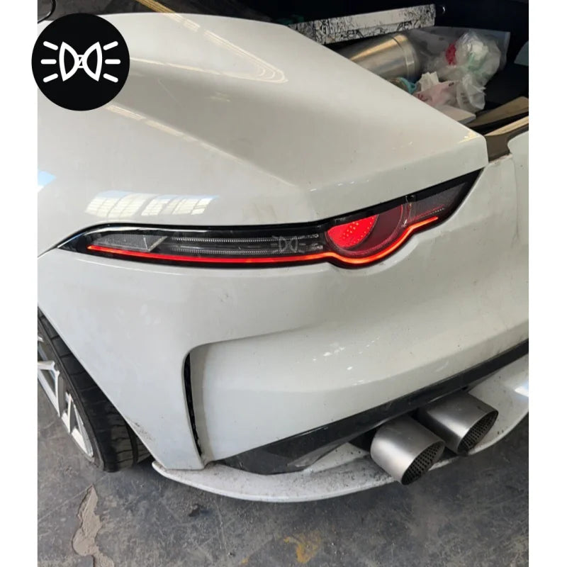 Venom Style Transparent Black Tail Lights for Jaguar F-TYPE (2014–2020) – OEM Upgrade Rear Lamp Set