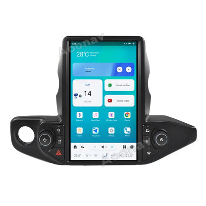 13.6 Inch Android 11 Car GPS Navigation Tesla Style Screen Multimedia Player for Jeep Wrangler 2017-2021 Car Stereo Radio Unit