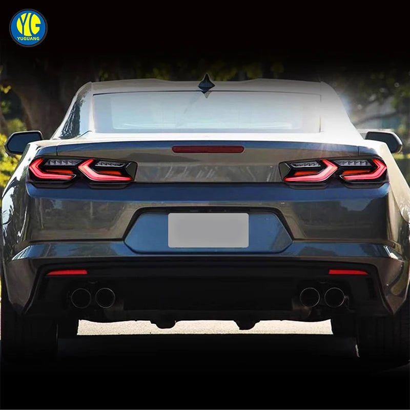 YU GUANG for Chevrolet Camaro Taillight Car Accessories 2019 2022 Taillamp Upgrade Tail Lamp Black Rear Light Lamp LED Indictors