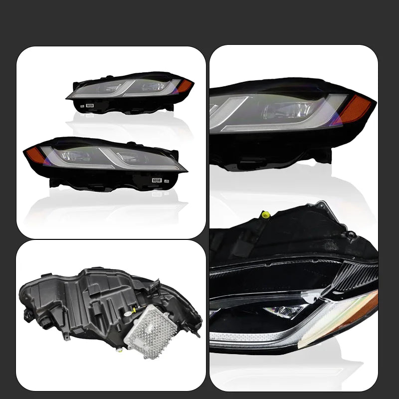For New LED Headlight Assembly for XF XFL X260 2016-2021 OEM T2H19446 T2H24576 50W 12V Front BDB