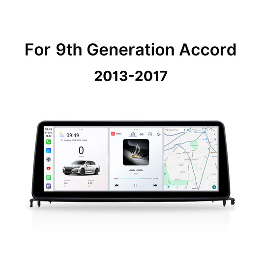 Youducar 12.3" Android Car Stereo for Honda Accord 9th Gen 2013-2017 – Wireless CarPlay, Android Auto & GPS Navigation