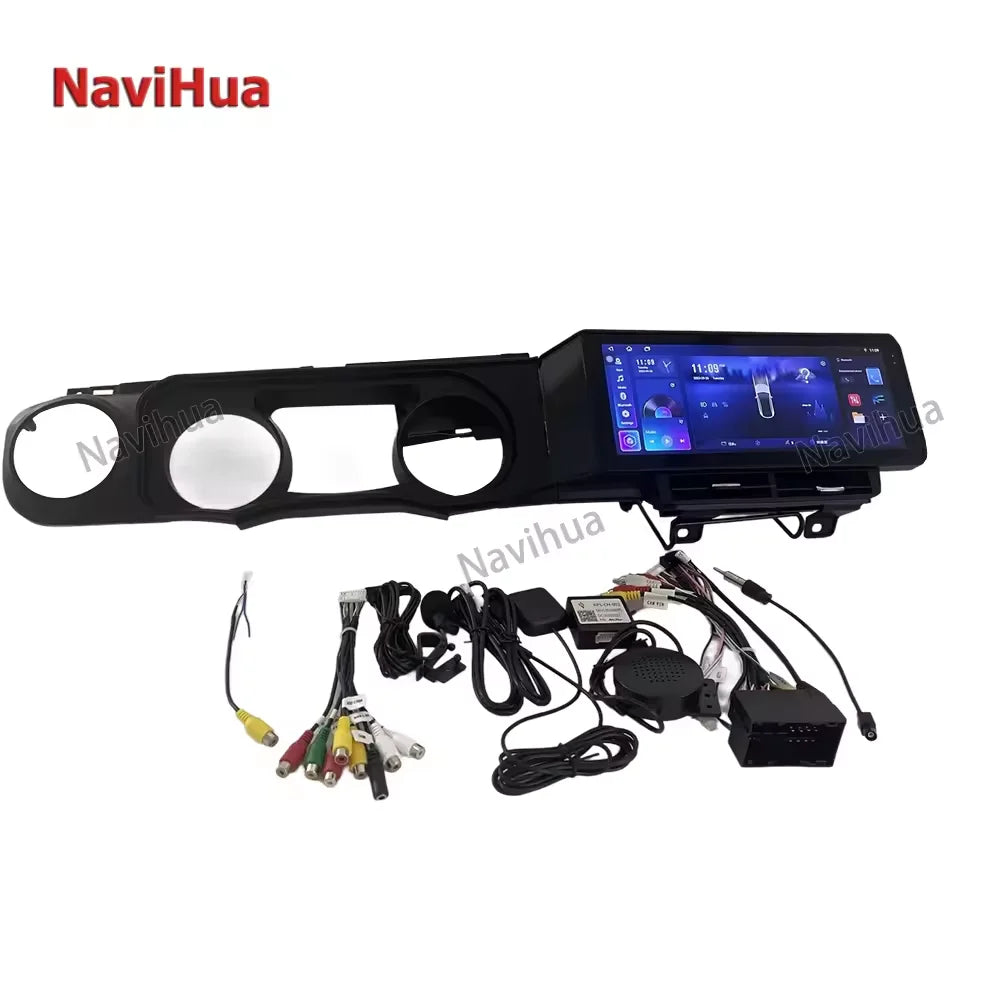 NaviHua for Jeep Wrangler JL 2022 12.3Inch Car Accessories Android Navigator Multimedia Carplay Radio Upgrade Kit