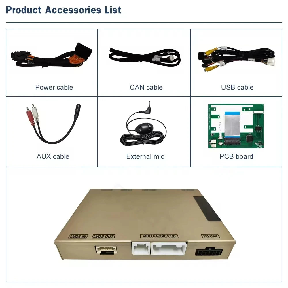 Wireless CarPlay & Android Auto Adapter for Ford Sync 2 – Bluetooth Upgrade Module