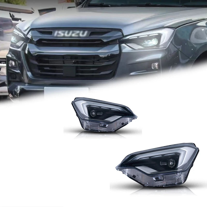 LED Projector Headlights for Isuzu D-MAX (2023–2025) – VLAND Upgrade Headlamp with DRL
