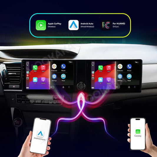 Dual 10.1" Android Multimedia Player for Honda Accord 2014-2017 – CarPlay, GPS Navigation & Backup Camera Support