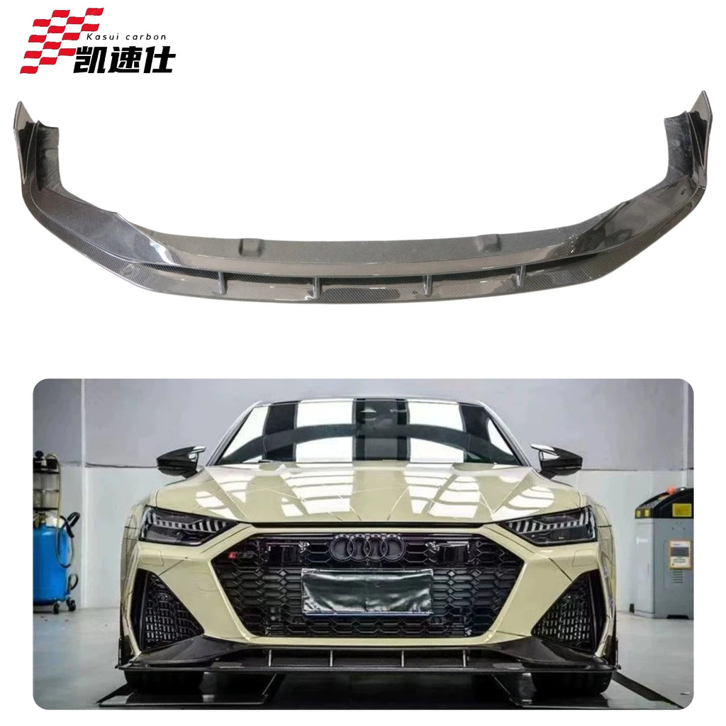 Real 3K Carbon Fiber Front Lip for Audi RS6 / RS7 – Performance Front Bumper Spoiler