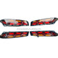For Lamborghini Aventador Supercar LED Taillights Brake Signal Clear Lens with Blue Light