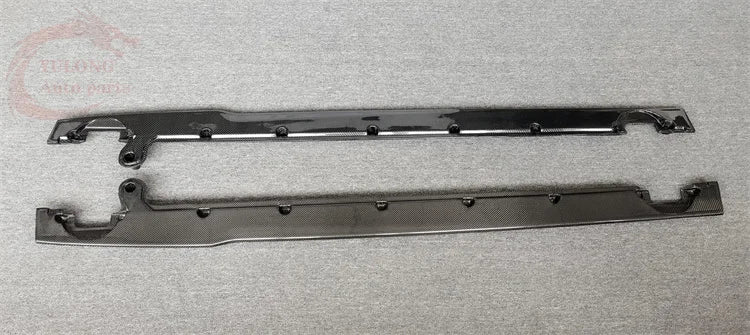 W12 Style Dry Carbon Fiber Side Spoiler for Bentley Continental GT (2018–2021)