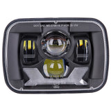 5x7 Inch Right-Hand Drive LED Headlight for Jeep Cherokee XJ, Wrangler YJ &amp; Comanche MJ – With DRL & Turn Signal