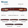 VLAND LED Tail Lights for Dodge Charger 2011-2014 with Sequential Turn Signals & Startup Animation