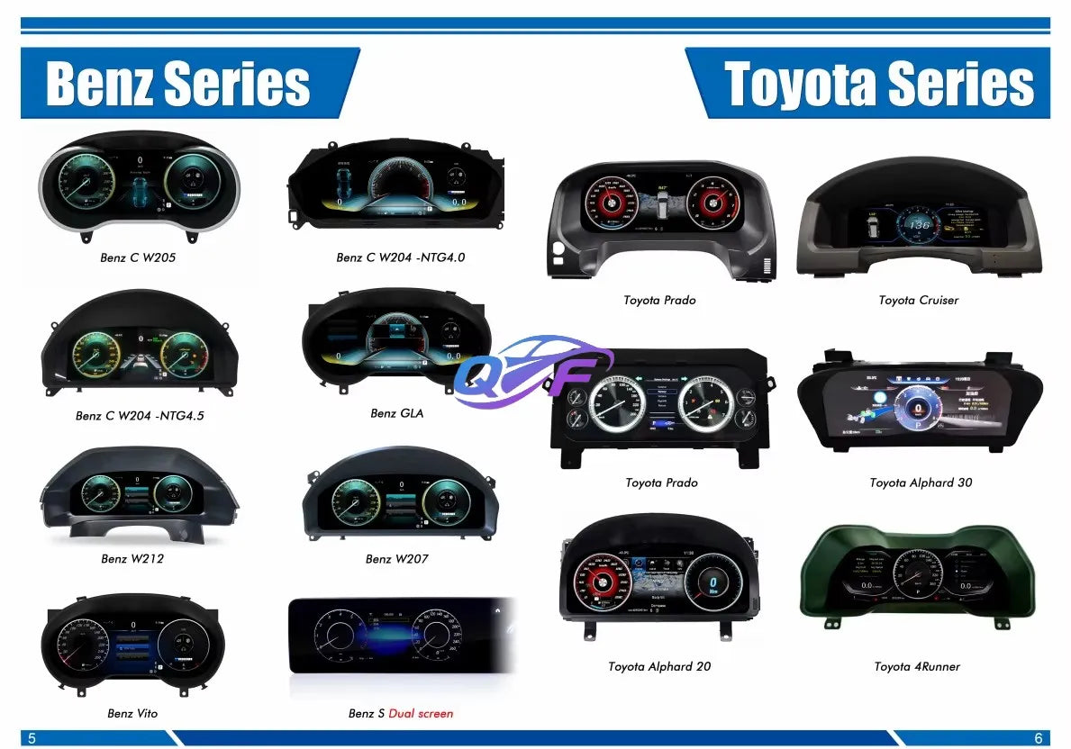 Latest Original Digital LCD Instrument for BMW 5 Series F10 F11 F12 F15 F16 F18 F25 F26 Cluster Cockpit Speed Meter Dashboard