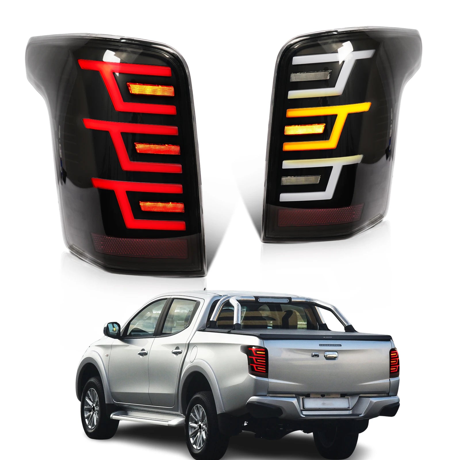 LED Tail Lights for Mitsubishi Triton L200, Fiat Fullback &amp; RAM 1200 (2014-2018)