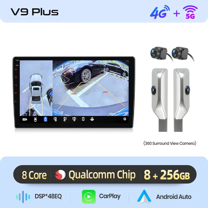 Junsun Qualcomm Chip Android Car Radio for KIA Sportage 4 QL 2016-2018 Apple CarPlay Stereo 360 Camera 1.8 Ghz