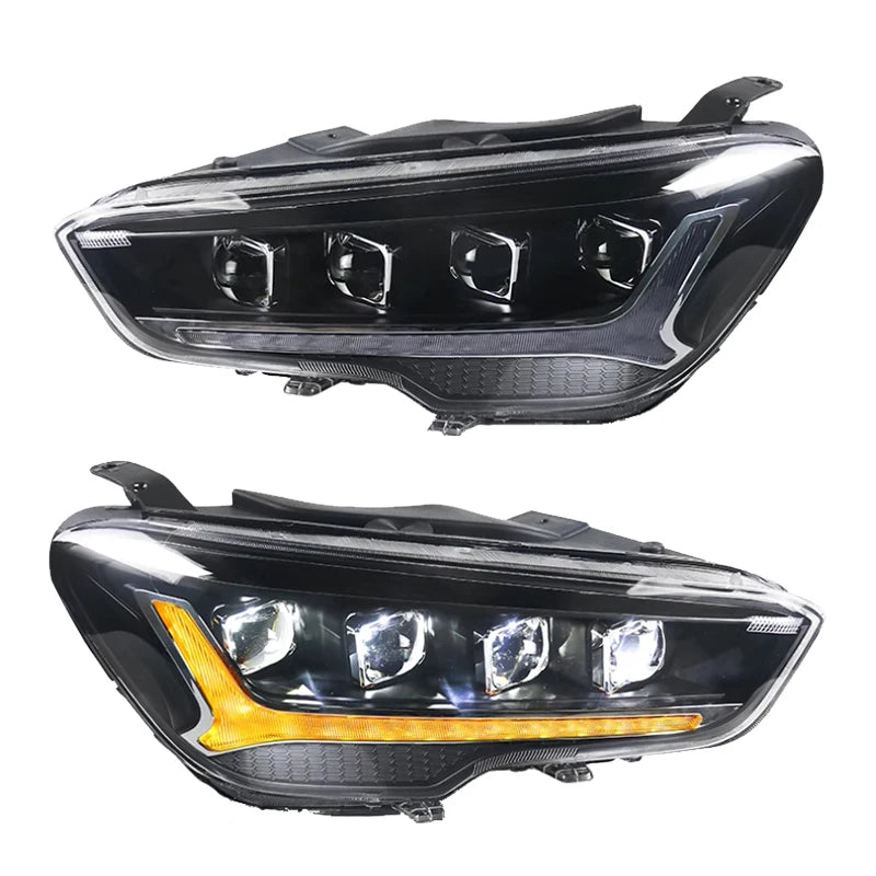YU GUANG for Hyundai IX35 Tucson 2018 2020 Accessories LED Head Lights Headlights Front Lmap Upgrade 4 Lens Demon LED Headlamps
