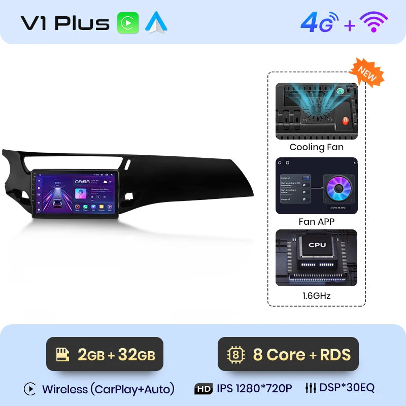 Junsun V1 EU Stock CarPlay for Citroen C3 DS3 2010-2016 Android Car Radio for Citroen C3 DS3 2010-2016 Multimedia Car Stereo