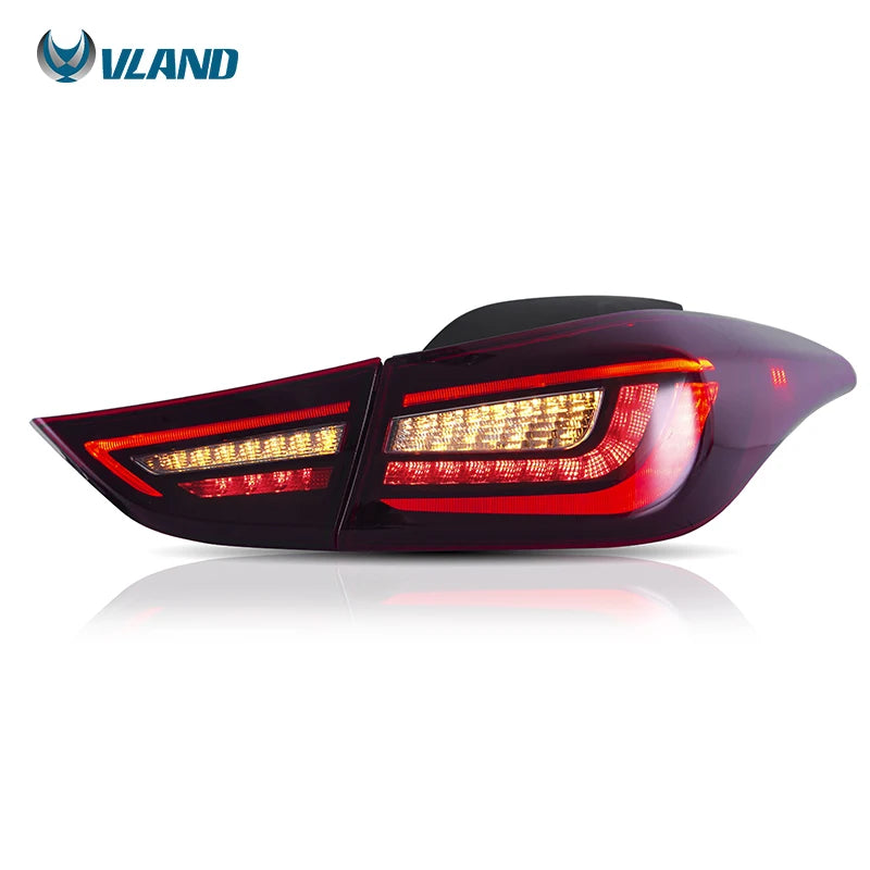 VLAND Factory Wholesales LED Taillights Sequential Rear Light 2012 2013 2014 2015 2016 2017 2018 Tail Light for HYUNDAI Elantra