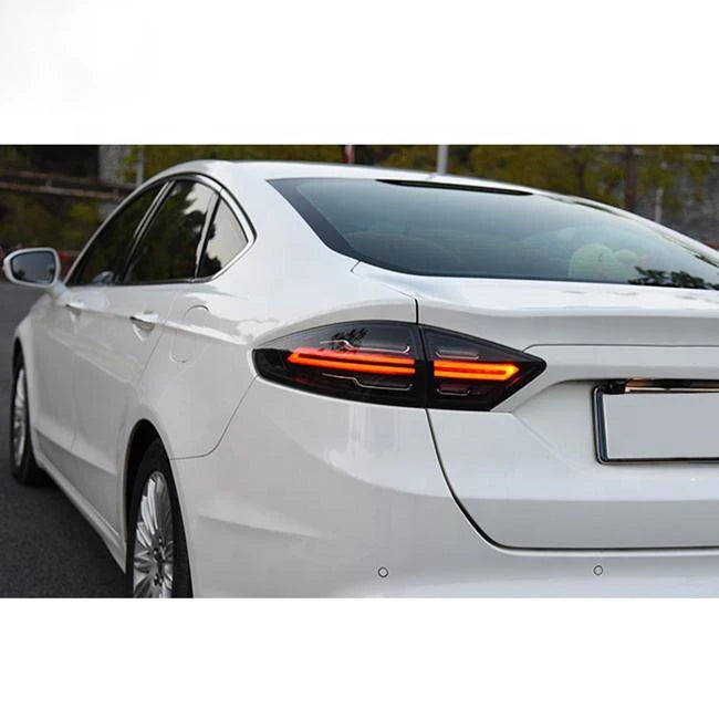 LED Tail Lights for Ford Fusion & Mondeo 2013-2016 – Smoked Rear Lamps with Startup Animation