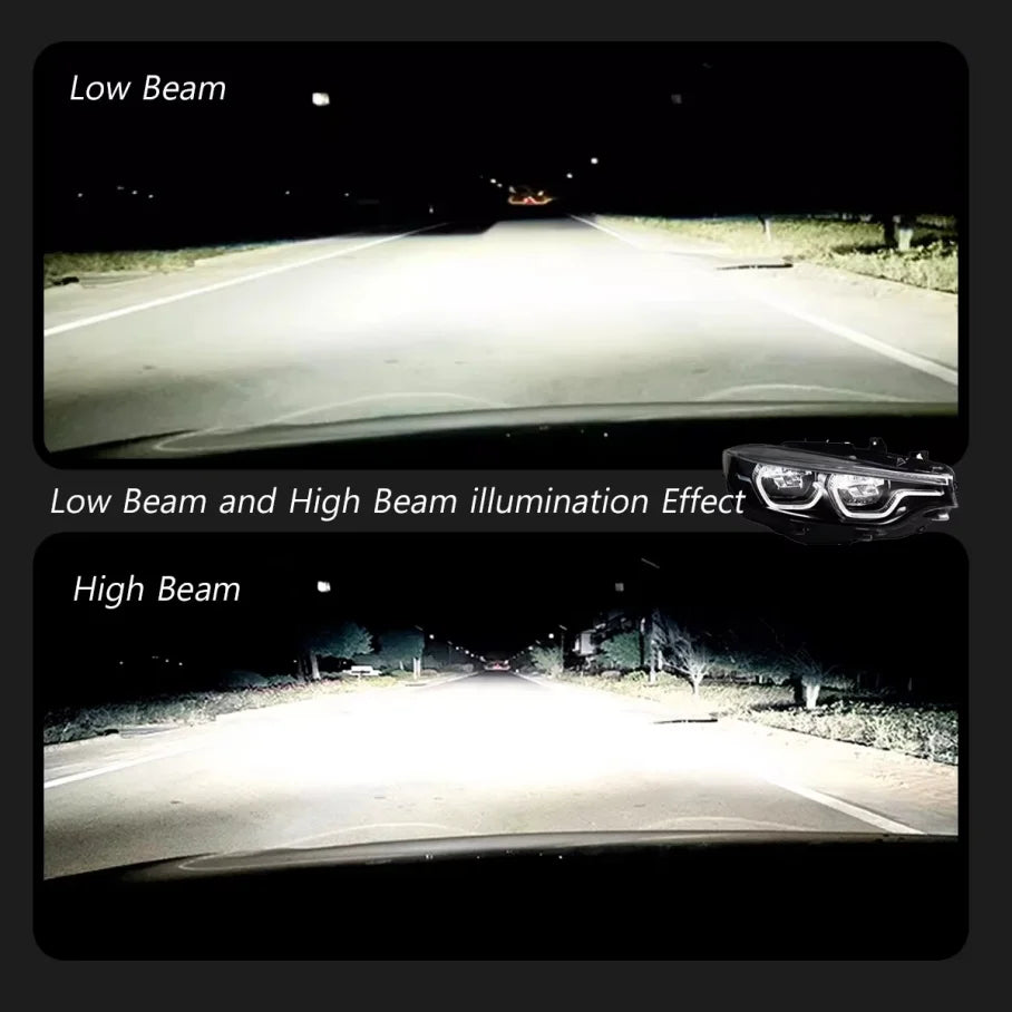 Super Bright LED Headlights for BMW F32, F33, F36 &amp; F80 (2012–2019) | Sequential DRL Upgrade