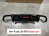 Rear Bumper Diffuser with LED for Audi A4 / S4 B9 (2017–2019)