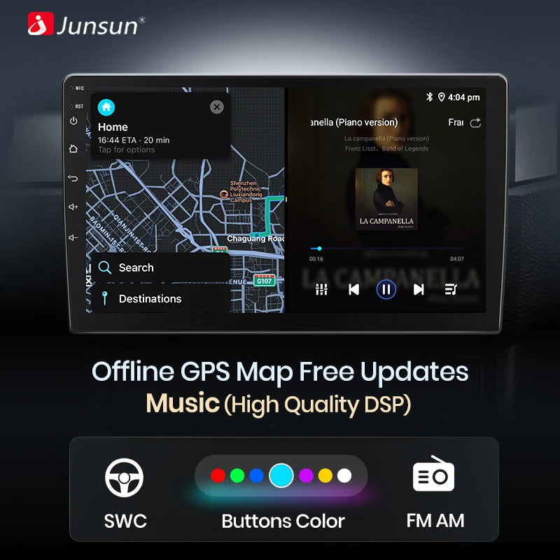 Junsun V1 EU Stock CarPlay for Citroen C3 DS3 2010-2016 Android Car Radio for Citroen C3 DS3 2010-2016 Multimedia Car Stereo