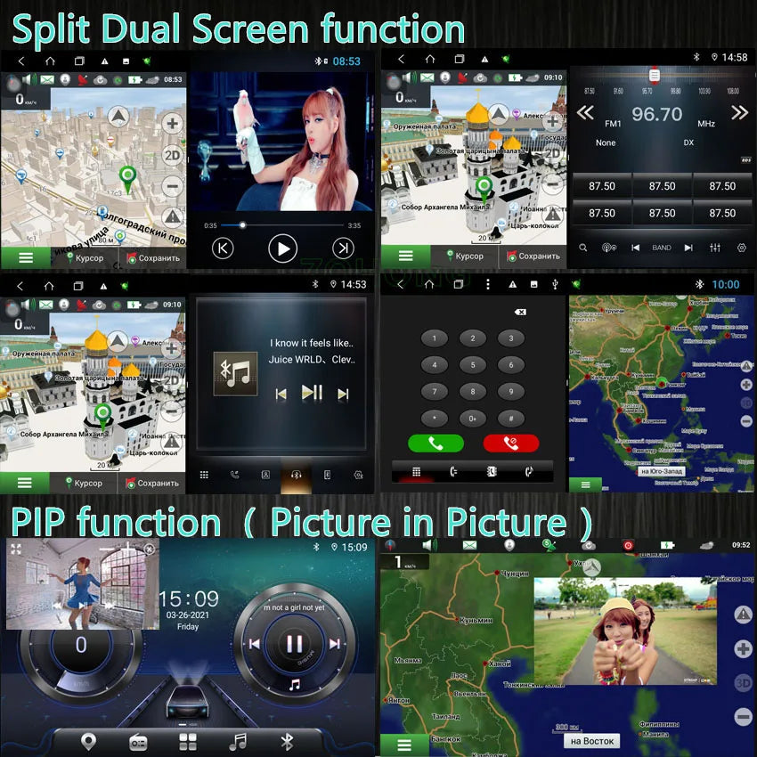DSP Android for Citroen C4 2 B7 2013 -2016 Autoradio Stereo GPS Navigation Car Radio Multimedia Video Player Carplay