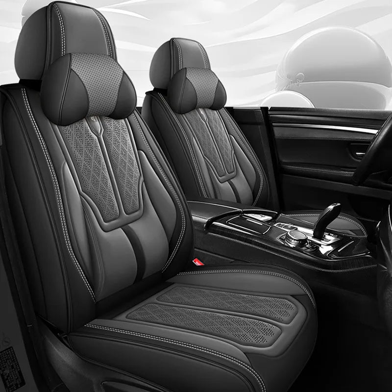 Full Set of Universal PVC Leather Car Seat Cover and Cushion Interior Car Accessory for Civic Model