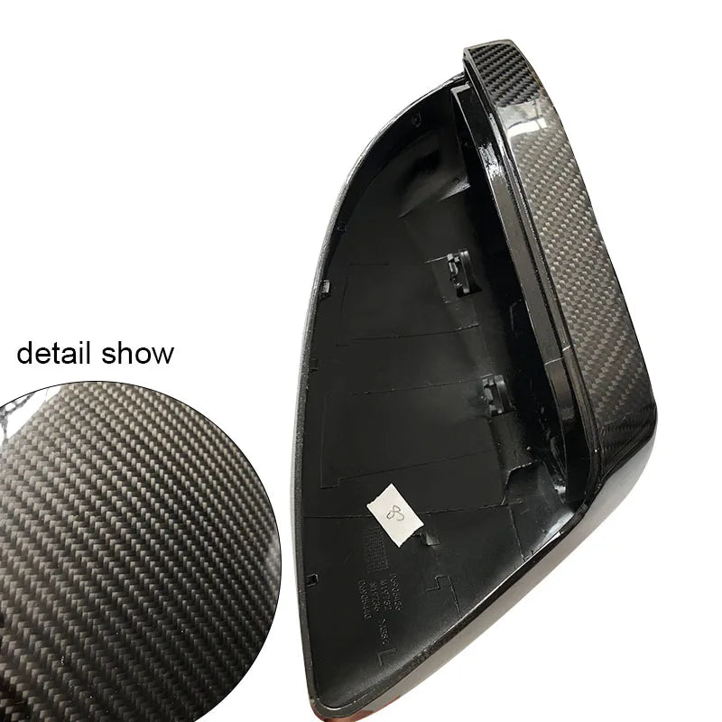 Real Carbon Fiber Mirror Covers for Audi A6 C8 / A7 / A7L / A8L / S6 – Premium Side Mirror Upgrade