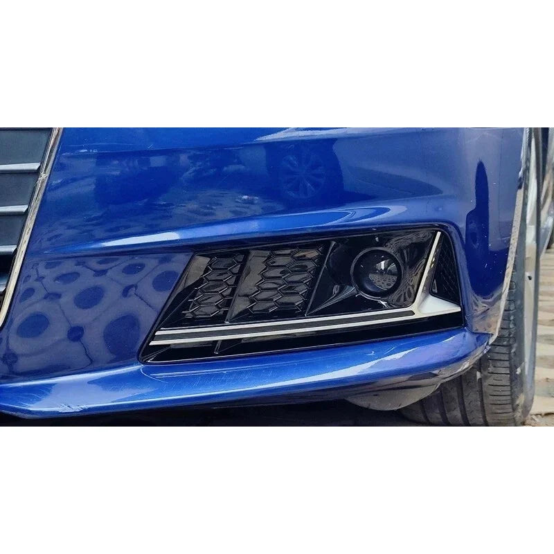 S4 Style Front Fog Light Grille with ACC for Audi A4L (2017-2019)