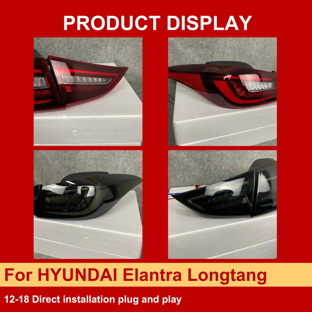 J ONE LED Tail Lights for Hyundai Elantra 2012-2018 – Modern Rear Light Upgrade