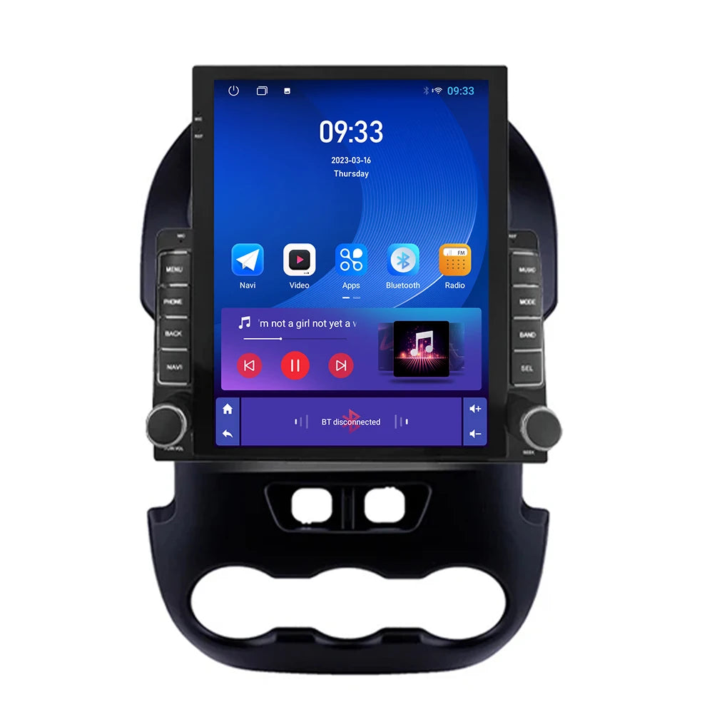 9.7" Tesla Style Android Car Stereo for Ford Ranger 2011-2016 – Wireless CarPlay, Android Auto &amp; GPS Navigation