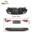 Real Carbon Fiber Rear Diffuser for Alfa Romeo Giulia (2017–2020)