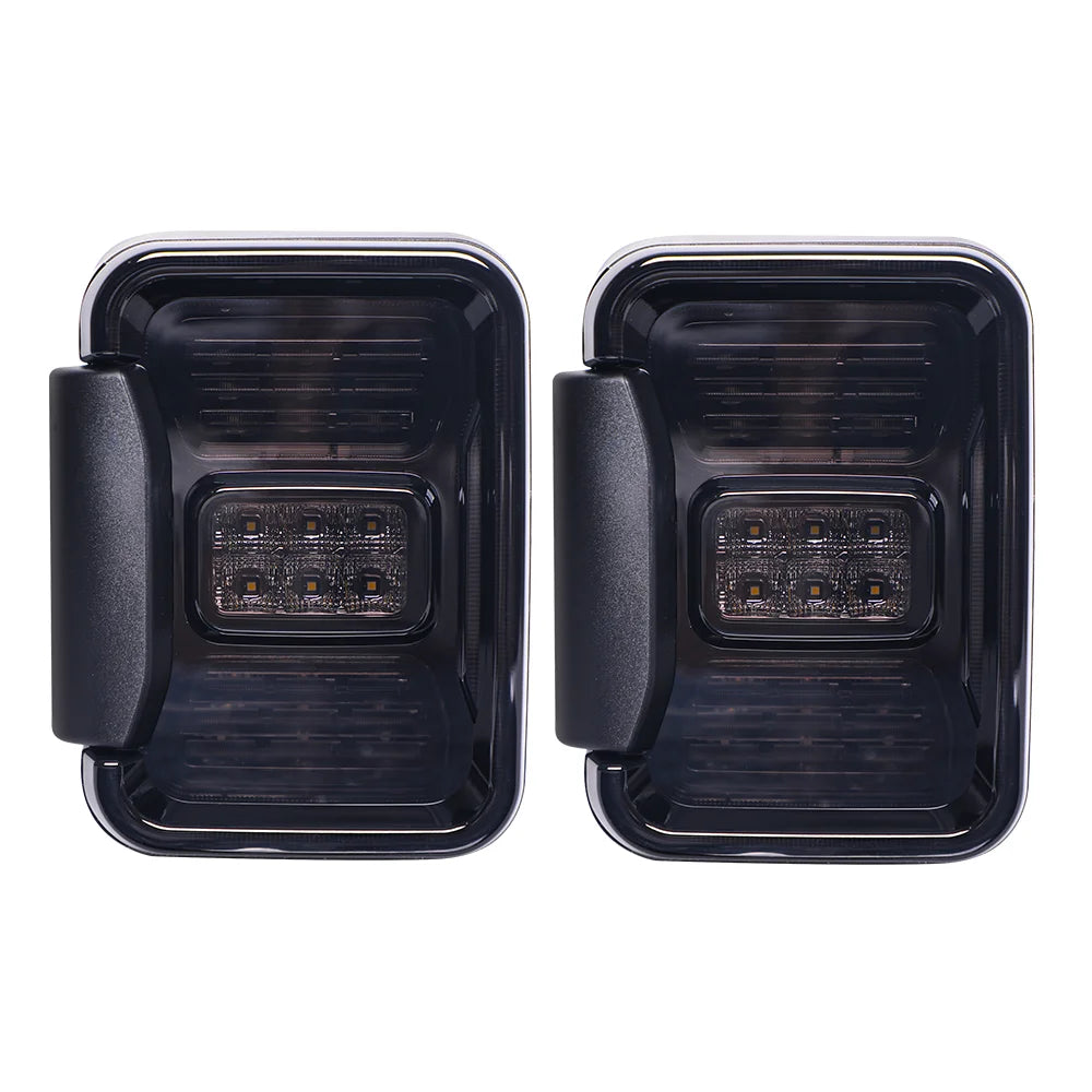 Smoked LED Tail Lights for Jeep Gladiator JT 2018-2024 – DRL, Sequential Turn Signals & Plug & Play Installation
