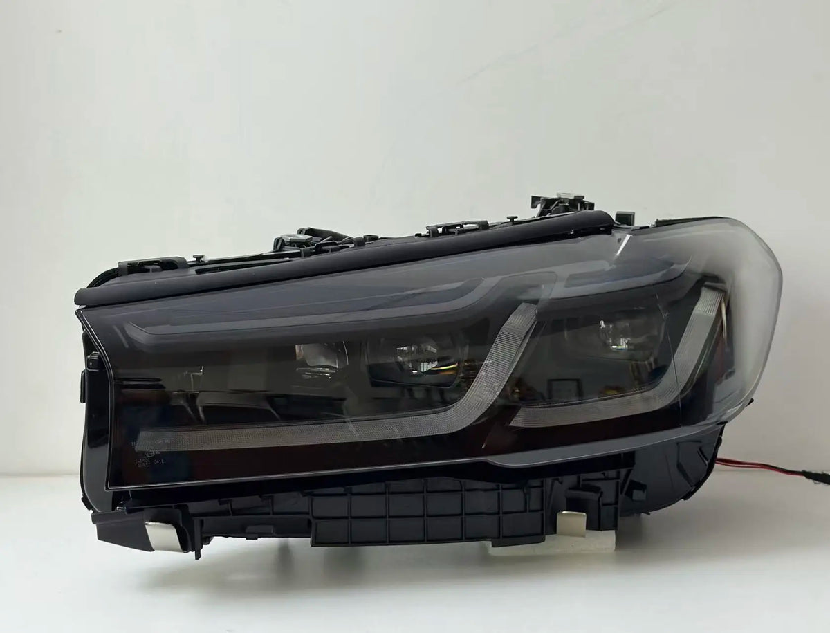 For BMW 5 Series G30 F90 2018-2022 Upgraded M5 Style LED Headlamp Yellow White DRL Switch Light with Double-Color Laser New 12V
