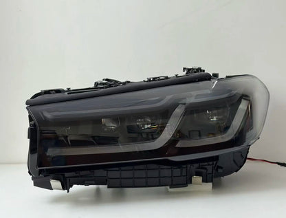 For BMW 5 Series G30 F90 2018-2022 Upgraded M5 Style LED Headlamp Yellow White DRL Switch Light with Double-Color Laser New 12V