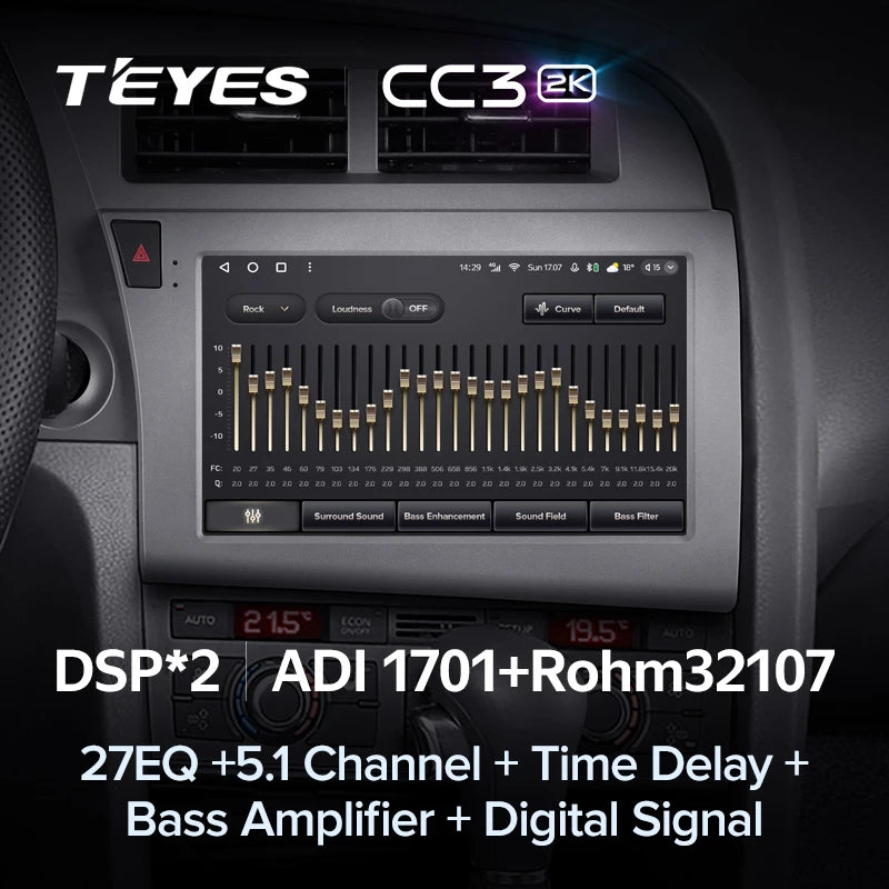 TEYES CC3 2K Android Car Stereo for Audi A6 C6 (2004–2011) | CarPlay &amp; Android Auto Multimedia Navigation System
