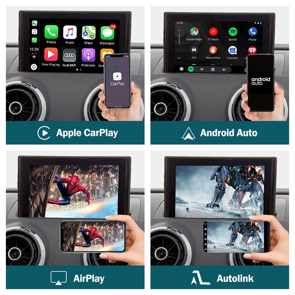 Road Top Wireless CarPlay Decoder for Audi A3 (2013–2018)