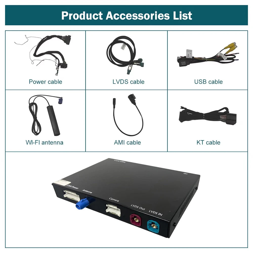 Road Top Wireless CarPlay Decoder for Audi A3 (2013–2018)