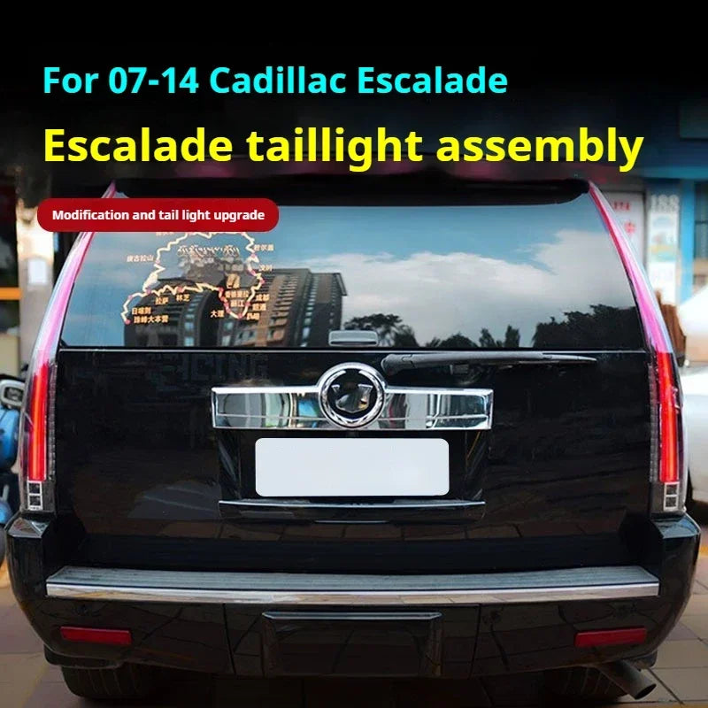 FT Car Lights for Cadillac Escalade Taillights 2007-2014 LED Tail Lamp Dynamic Turn Signal Light Car Taillights Assembly