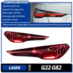 LED zadní světla ve stylu laseru pro BMW 4 Series G22 / G23 / G26 a G82 M4 (2021–2023)