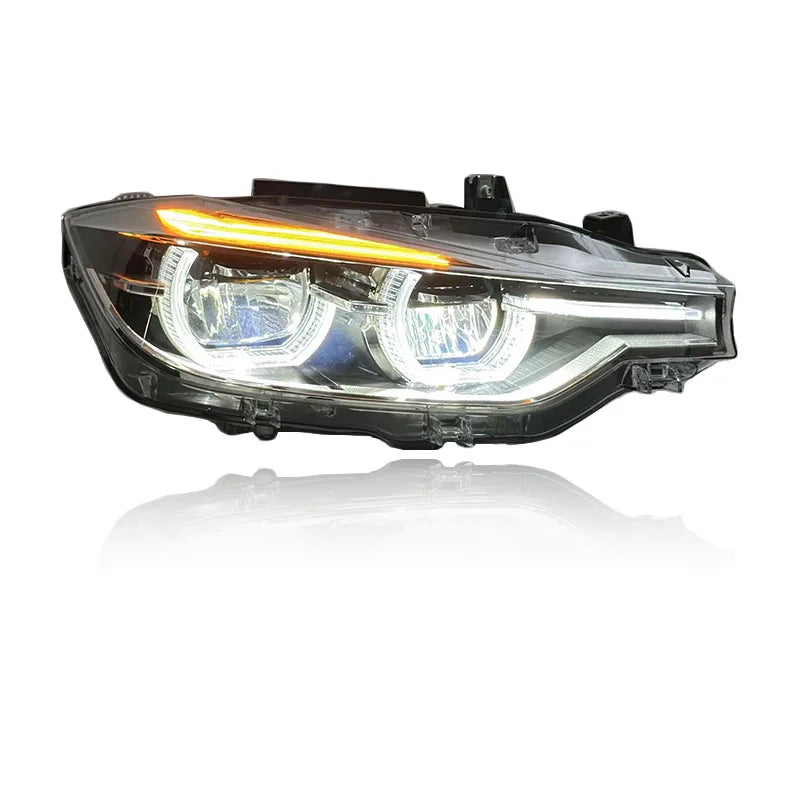SJC V2 Ikon LED Headlights for BMW 3 Series F30 and F35 (2013–2018) | White &amp; Yellow DRL