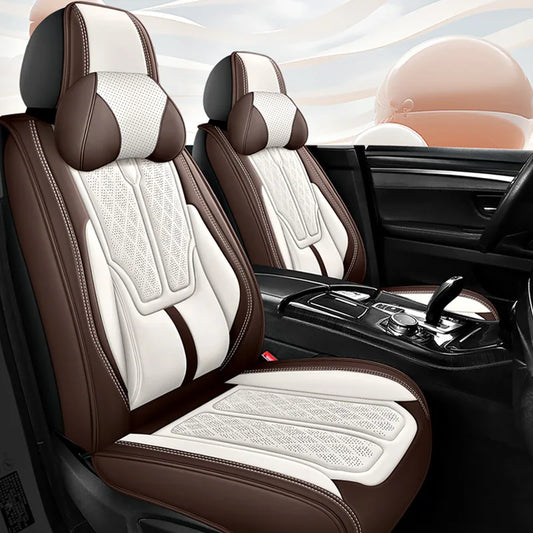 Universal Luxury PU Leather Car Seat Cover Set – Full 5-Seater Interior Kit for Honda Civic
