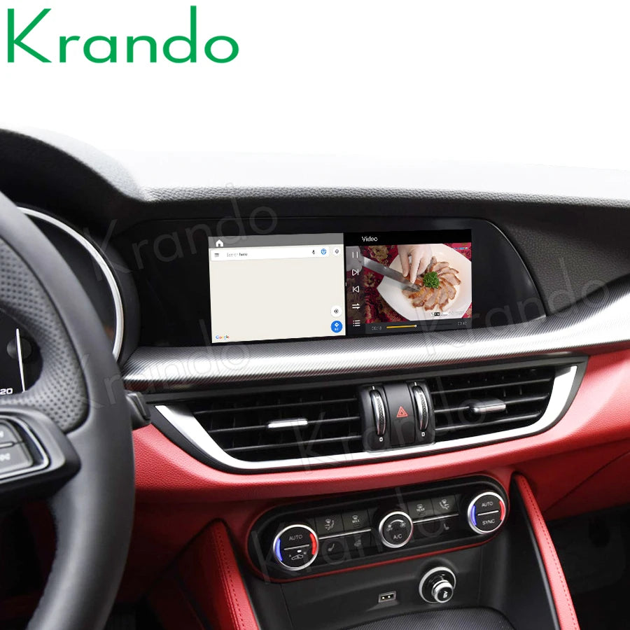 Krando 13.0" Android Navigation System for Alfa Romeo Stelvio (2017–2024) – Wireless CarPlay, Android Auto &amp; GPS Multimedia Display