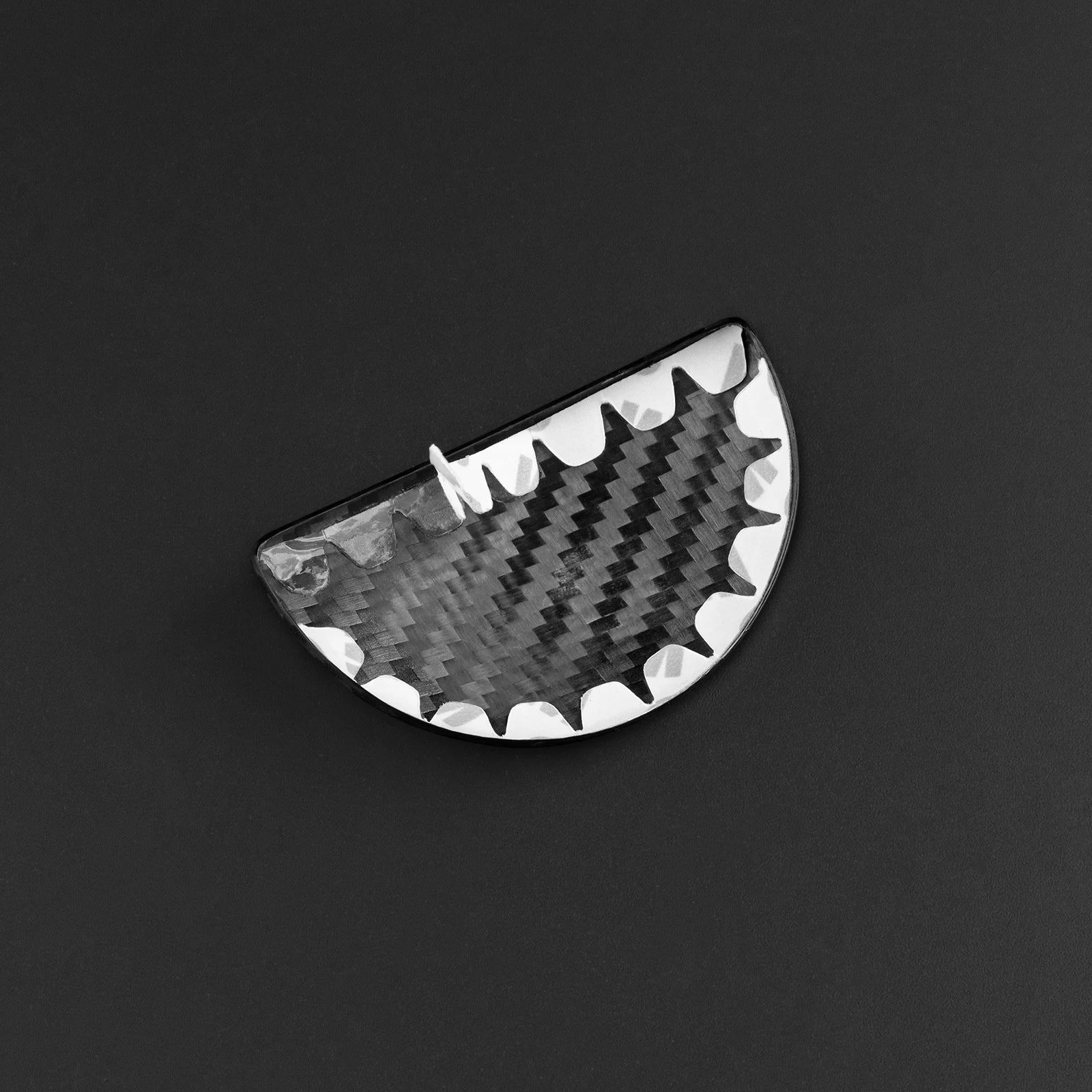 Real Carbon Fiber Glovebox Button Cover for Fiat 500 &amp; Abarth 595 (2011–2023)