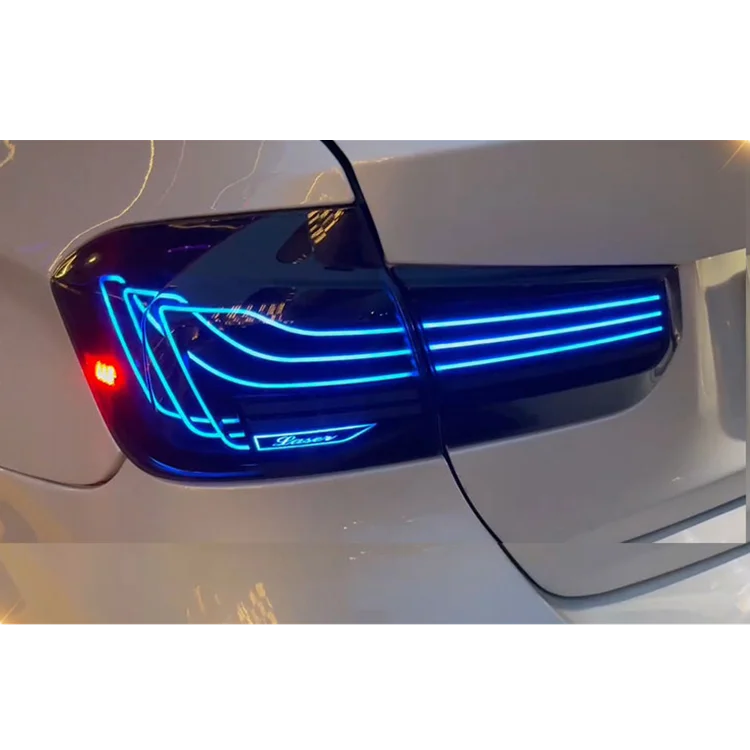 RGB LED Tail Lights for BMW F30, F35 &amp; F80 (2012–2020) | Smoke Lens Plug and Play Upgrade