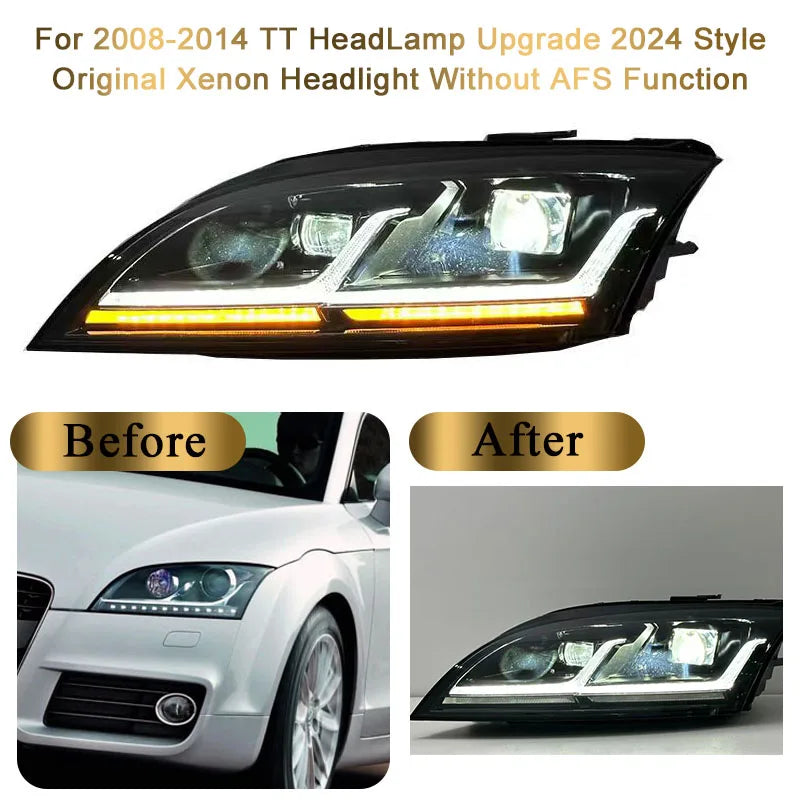 2024 Full LED Headlights for Audi TT (2008–2014) – New Style Upgrade | Plug &amp; Play