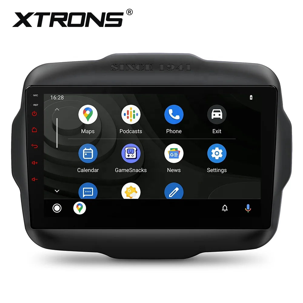 XTRONS 9" Android 14 Car Stereo for Jeep Renegade 2015-2020 – 4GB RAM, 64GB ROM, Wireless CarPlay & Android Auto