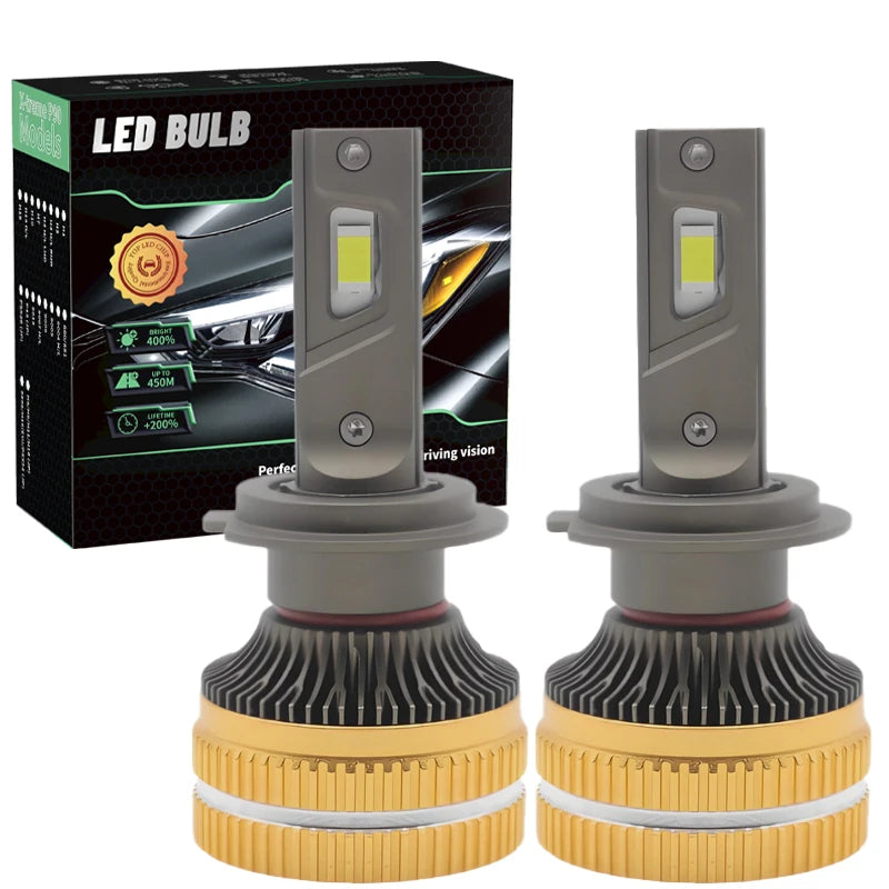FSYLX K5C K13 MAX LED Headlight Bulbs – 130W 13,000LM 6000K High-Power Lighting Upgrade