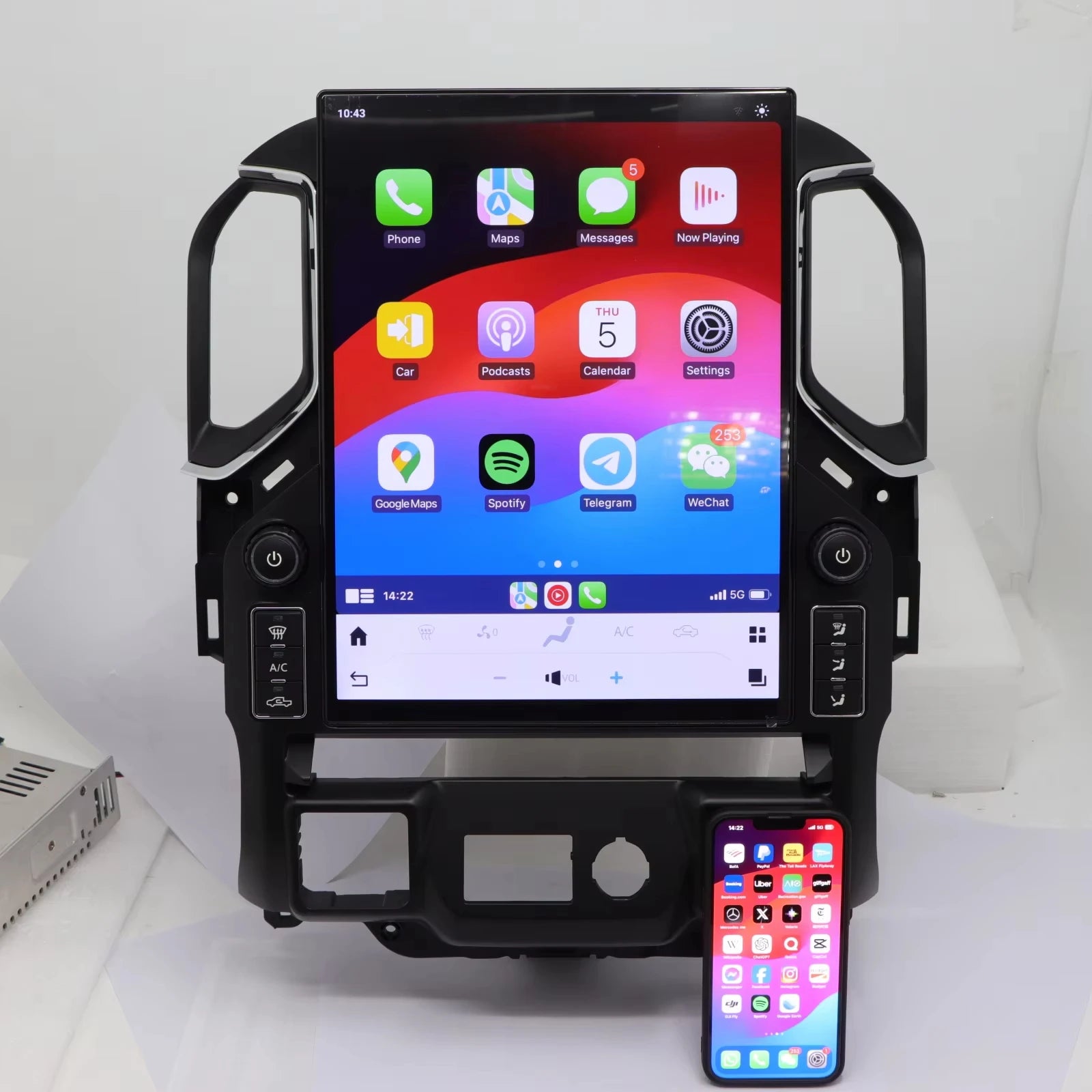 15.6 Inch Android Multimedia GPS Navigation Player Wireless Carplay Touch Screen  for  Chevrolet Solander 2019-2021