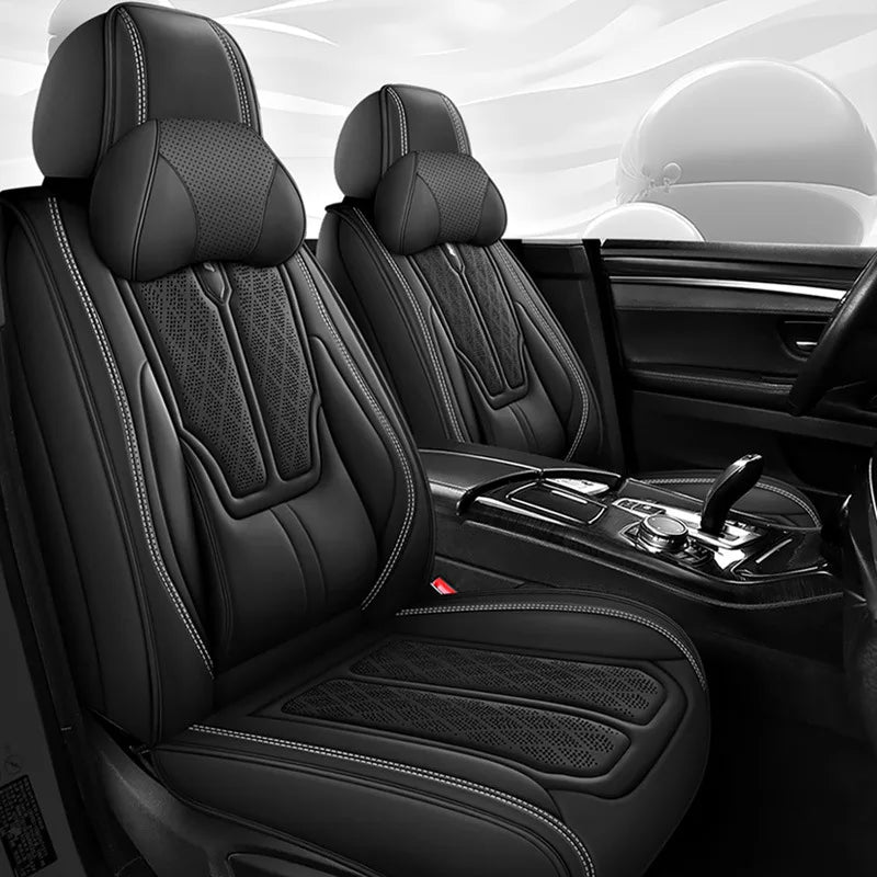 Full Set of Universal PVC Leather Car Seat Cover and Cushion Interior Car Accessory for Civic Model