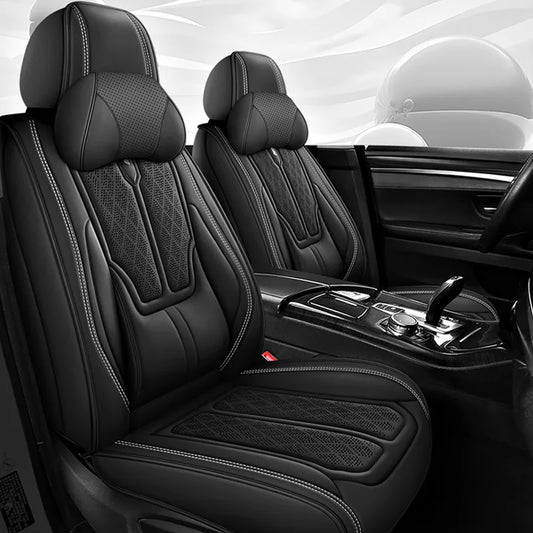 Universal Luxury PU Leather Car Seat Cover Set – Full 5-Seater Interior Kit for Honda Civic